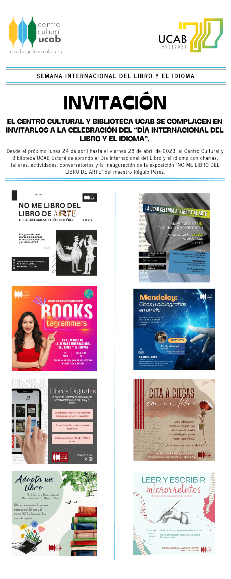 SEMANA INTERNACIONAL DEL LIBRO Y EL IDIOMA 2023