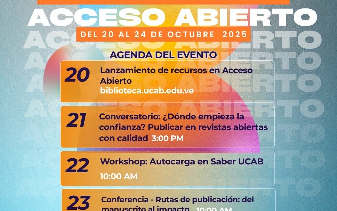 Semana Internacional del Acceso Abierto – UCAB 2025