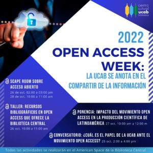 Semana Internacional del Acceso Abierto UCAB 2022.